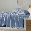 Picture of Bedsure Twin Sheets Set, Cooling Sheets Twin Size Bed Set, Rayon Derived from Bamboo, Twin Size Sheets, Breathable & Soft Bed Sheets, Hotel Luxury Silky Bedding Sheets & Pillowcases, Mineral Blue