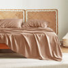 Picture of Bedsure Full Size Sheets, Cooling Sheets Full, Rayon Derived from Bamboo, Deep Pocket Up to 16", Breathable & Soft Bed Sheets, Hotel Luxury Silky Bedding Sheets & Pillowcases, Taupe