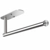 Picture of VAEHOLD Adhesive Paper Towel Holder Under Cabinet Mount, Wall Mounted Paper Towel Roll Holder for Kitchen Paper Towel, SUS304 Stainless Steel（Silvery）