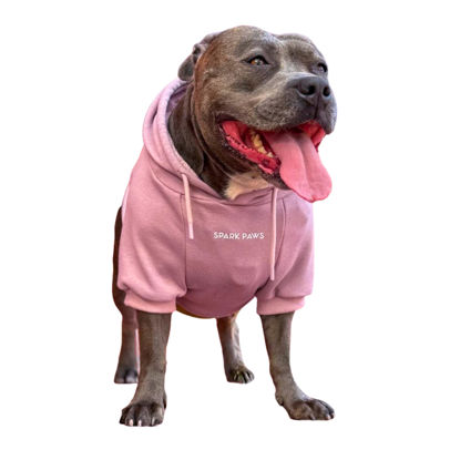Picture of Spark Paws Dog Hoodie - Premium Quality, Buttery Soft, Superior Comfort and Fit, Calming Fleece Interior, Suitable for All Breeds - Dusty Pink - 2XL