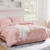 Picture of Bedsure California King Comforter Set - Cal King Bed Set 7 Pieces, Pinch Pleat Pink Cali King Bedding Set with Comforter, Sheets, Pillowcases & Shams