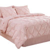 Picture of Bedsure California King Comforter Set - Cal King Bed Set 7 Pieces, Pinch Pleat Pink Cali King Bedding Set with Comforter, Sheets, Pillowcases & Shams