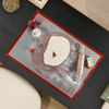 Picture of Non-slip Silicone Pastry Mat Extra Large with Measurements 36''By 24'' for Baking Mat, Dough Rolling Mat,Fondant/Pie Crust Mat by Folksy Super Kitchen Red