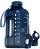 Picture of AQUAFIT 1 Gallon Water Bottle with Time Marker - Straw & Chug Lid - BPA Free Big Water Bottle with Straw - Gym Water Bottle with Handle - Gallon Water Jug (128 Ounces, Nebula 2)