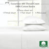 Picture of California Design Den Soft 100% Cotton Sheets, Twin Sheets Set, 400 Thread Count Sateen Bedding for Dorm Rooms & Adults, Deep Pocket Sheets, Cooling Sheets, Twin Bed Sheets (Antique White)