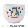 Picture of Silver Buffalo Pokemon Snorlax Relaxing and Eating Food Ceramic Ramen Noodle Rice Bowl with Chopsticks, Microwave Safe, 20 Ounces