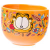 Picture of Silver Buffalo Garfield Hungry Junk Food Ceramic Ramen Noodle Rice Bowl with Chopsticks and Spoon, Microwave Safe, 20 Ounces