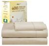 Picture of California Design Den Twin Sheets 100% Cotton, 400 Thread Count Sateen for Twin Size Bed, Soft & Breathable, Cooling Sheet Set, Deep Pocket Bed Sheets (Beige)