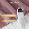 Picture of Bedsure Electric Blanket Full Size - Soft Flannel Heated Blanket, Fast Heating with 10 Time Settings & 6 Heat Settings, Warm Gift for Grandma (72x84 inches, Woodrose)