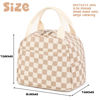 Picture of Bluboon Lunch Bag for Women Men Cute Corduroy Lunch Tote Bags Reusable Insulated Lunch Box Large Capacity Reusable Insulated Cooler for Work Picnic or Travel (Corduroy checkered brown)