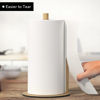 Picture of Paper Towel Holder Gold Kitchen Roll Holder, Premium Stainless Steel Paper Towel Holder for Kitchen Roll Organize, Countertop Roll Dispenser with Weighted Base