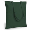 Picture of TOPDesign 12-Pack Economical 16"x15" Green Black Cotton Tote Bag, Lightweight Medium Reusable Grocery Shopping Cloth Bags, Suitable for DIY, Advertising, Promotion, Gift, Activity