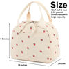 Picture of Bluboon Lunch Bag for Women Men Cute Corduroy Lunch Tote Bags Reusable Insulated Lunch Box Large Capacity Reusable Insulated Cooler for Work Picnic or Travel (Corduroy strawberry)