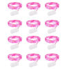 Picture of Brightown Valentine's Day 12 Pack Pink Led Fairy Lights Battery Operated String Lights Waterproof Silver Wire 7 Feet 20 Led Firefly Starry Moon Lights for DIY Wedding Party Bedroom