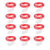Picture of Brightown 12 Pack LED Fairy Lights, Waterproof, Red, 7 Feet, 20 LEDs, Battery Operated, Flexible Silver Wire, Safe, Energy Saving, Long-Lasting, Indoor and Outdoor Use