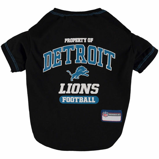 Picture of Pets First PET SHIRT for Dogs & Cats - NFL DETROIT LIONS Dog T-Shirt, Medium. - Cutest Pet Tee Shirt for the real sporty pup