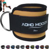 Picture of AOHO MOOON (Pair Comfortable Adjustable Ankle Straps for Cable Machines Women, Gym Workout Leg Straps, Ankle Cuffs for Glute Workouts, Foot Straps for Kickback (Single, Brown)