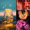 Picture of Brightown 12 Pack Multi Color Led Fairy Lights Battery Operated String Lights Waterproof Silver Wire 7 Feet 20 Led Firefly Starry Moon Lights for DIY Wedding Party Bedroom Patio Christmas