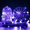Picture of Halloween Purple Fairy String Lights: 12 Pack 7 Ft 20 LED Battery Operated Firefly Lights on Black Wire Starry Moon Lights for DIY Party Bedroom Patio