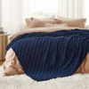 Picture of Bedsure Pageant Blue Fleece Blanket for Couch - Super Soft Cozy King Blankets for Women, Cute Small Blanket for Girls, 108x90 Inches