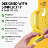 Picture of 3DFitBud Simple Step Counter Walking 3D Pedometer with Clip & Lanyard - A420S - Yellow