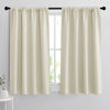 Picture of RYB HOME Blackout Curtains for Living Room Thermal Insulated Privacy Solar Drapes for Kids Bedroom Cafe Bathroom, 42 inch Width x 54 inch Length, Beige, 2 Panels