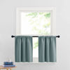 Picture of RYB HOME RV Curtains Blackout - Thermal Insulating Privacy Door Windows Camper Curtains for Kids Nursery RV Bunk Bedroom Windows Bathroom, Width 29 x Length 24, Dusty Blue, 2 Pcs