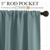 Picture of RYB HOME RV Curtains Blackout - Thermal Insulating Privacy Door Windows Camper Curtains for Kids Nursery RV Bunk Bedroom Windows Bathroom, Width 29 x Length 24, Dusty Blue, 2 Pcs