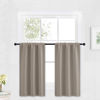 Picture of RYB HOME Bathroom Window Curtains - Super Soft Blackout Privacy Curtains for Baby Nursery Bedroom Basement Garege Workshop Kitchen Dining Living Room, W 29 x L 30, Sand, 2 Pcs