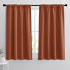 Picture of RYB HOME Room Darkening Curtains 54 inches Length, Blackout Window Curtains Drapes Energy Efficient Covering for Bedroom Dorm Glass Door, W 42 x L 54 inch, 2 Panels, Burnt Orange
