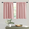Picture of RYB HOME Privacy Closet Curtains 36 inch 2 Panels Set, Room Darkening Rod Pocket Drapes Decorative Privcay Backdrops Thermal Shades for Bathroom Basement, Peach Blush, W42 x L36 inch