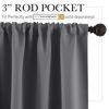 Picture of RYB HOME RV Camper Door Window Curtains -Blackout Privacy Curtains & Drapes for Bathroom Bedroom Kitchen Portable Travel Trailer Small Window Decor, W 34 x L 24, Grey, 2 Panels