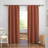 Picture of RYB HOME Orange Window Curtains 84 inches Length, Energy Efficient Rod Pocket Drapes Privacy Covers for Sliding Door Home Office, W42 x L84 inch, 2 Panels, Burnt Orange