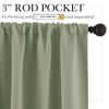Picture of RYB HOME Small Curtains for Bathroom Windows, Blackout Blinds Shades for Bedroom Dorm Storage Cabinet Door Basement Farmhouse Decor, W 34 x L 36 inches, Sage Green, 2 Panels