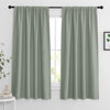 Picture of RYB HOME Bedroom Curtains Blackout - Light Block Energy Efficiency Small Window Treatment Drapes for Kitchen Dining Baby Nursery Morden Decor, W 42 x L 63 inch, Sea Green, 2 Panels