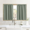 Picture of RYB HOME Blackout Curtains for Small Window - Thermal Insulated Privacy Curtains Shades for Kitchen Bathroom Cafe Dorm Loft, W 29 x L 45 inch per Panels, Sea Green, 2 Pcs