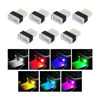 Picture of Augeny 7 PCS USB LED Car Interior Atmosphere Lamp, Plug-in USB Decor Night Light, Portable Auto Ambient Lighting Kit, Universal Vehicle Interior Accessories for Most Cars (Multi-Color)