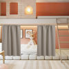 Picture of RYB HOME Small Curtains for Door Windows - Blackout Thermal Insulating Drapes for Home Theatre Bathroom Basement Cafe RV Camper Windows Blinds, Wide 34 x Long 30, Sand, 1 Pair