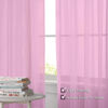 Picture of OWENIE Sheer Pink Curtains, Sheer Curtains 84 inch Length 2 Panels Set, Rod Pocket Voile Fimly Sheer Drapes for Living Room/Bedroom, 2pcs, Each 42" W x 84" L