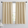 Picture of RYB HOME Room Darkening Curtains Small Window Treatment Blackout Draperies Decorate Window for Bedroom Living Room Study Room Loft, W 42 x L 54, Biscotti Beige, 2 Pcs