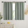 Picture of RYB HOME Blackout Curtains for Small Window - Thermal Insulated Privacy Curtains Shades for Kitchen Bathroom Cafe Dorm Loft, W 34 x L 45 inch per Panels, Sea Green, 2 Pcs