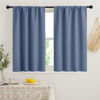 Picture of RYB HOME 45 inch Curtains for Kitchen Room Darkening Privacy Mini Curtain for RV Camper Bathroom Small Window, Width 34 x Length 45 inch, 2 Panels Set, Stone Blue