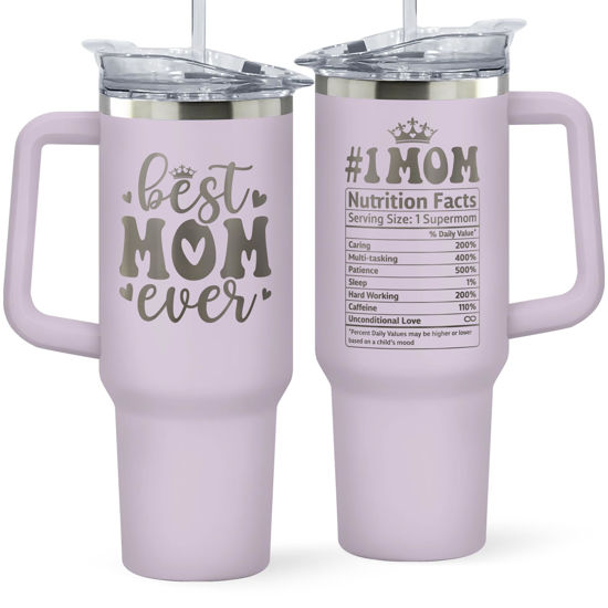 Picture of Gifts for Mom from Daughter Son - Mom Gifts - Mothers Day Gifts for Mom, Mom Birthday Gifts, Birthday Gifts for Mom, Christmas Gifts for Mom - Mother, New Mom Gifts for Women - 40 Oz Purple Tumbler