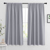 Picture of RYB HOME Blackout Curtains 63 inches Long - Energy Saving Insulation Large Window Curtain Blinds for Bedroom Living Room Dining Basement Home Office, W 62 x L 63 per Panel, Silver Grey, 2 Pcs