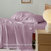 Picture of Bedsure Full Size Sheets, Cooling Sheets Full, Rayon Derived from Bamboo, Deep Pocket Up to 16", Breathable & Soft Bed Sheets, Hotel Luxury Silky Bedding Sheets & Pillowcases, Lavender