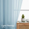 Picture of OWENIE Light Blue Sheer Curtains 84 inches Long for Bedroom Living Room 2 Panels Set, Privacy Rod Pocket Light Filtering Voile Sheer Curtains, Airy Farmhouse Curtains, 42Wx84L inch, Sky Blue