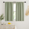 Picture of RYB HOME Short Curtains 45 inch 2 Panels Set, Room Darkening Small Window Drapes Thermal Insulated Cafe Curtains for Kitchen Dorm Transit Van, W 29 x L 45 inch, Sage Green