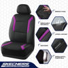 Picture of Skechers Memory Foam™ Car Seat Covers, Air Cool Mesh Thick Seat Covers,Two Front Seat Covers, Airbag Compatible, Automotive Comfort & Protection for Most Cars,Van,Trucks, SUVs(Purple,Two Front)