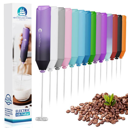 Picture of Powerful Milk Frother Handheld Foam Maker, Mini Whisk Drink Mixer for Coffee, Cappuccino, Latte, Matcha, Hot Chocolate, No Stand, Galaxy