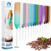Picture of Powerful Milk Frother Handheld Foam Maker, Mini Whisk Drink Mixer for Coffee, Cappuccino, Latte, Matcha, Hot Chocolate, No Stand, Meadow